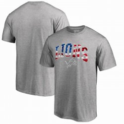 Detroit Lions Pro Line by Fanatics Branded Banner Wave T-Shirt - Heathered Gray