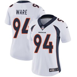 Women Denver Broncos #94 DeMarcus Ware Nike white Color Rush Limited Jerseys