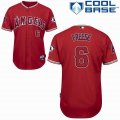 Anaheim Angels 6 David Freese red MLB Jerseys-sg