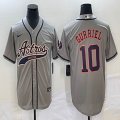 Nike Houston Astros #10 Yuli Gurriel gray majestic baseball jerseys Joint name -BD 02