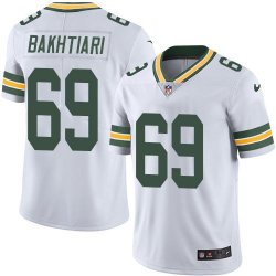 Custom Packers #69 David Bakhtiari Nike white Color Rush Limited Jersey