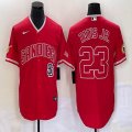 Nike San Diego Padres #23 Fernando Tatis Jr red majestic mlb Jerseys Joint name 02