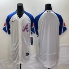 Nike Atlanta Braves blank White blue Flexbase Authentic Collection jerseys