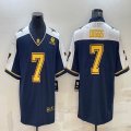 Nike Dallas Cowboys #7 Trevon Diggs blue gold Color Rush Limited Jersey