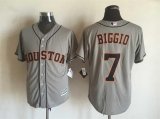 Houston Astros Authentic #7 Craig Biggio gray Majestic baseball Jersey