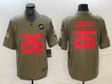 Nike Philadelphia Eagles #26 Saquon Barkley green Salute To Service Limited Jerseys