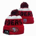 2024 San Francisco 49ers red white black NFL Sports Cuffed Knit Hats 03