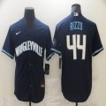 Chicago Cubs #44 Anthony Rizzo Nike Navy 2021 City Connect majestic baseball Jersey