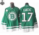 Boston Bruins Milan Lucic 17 Green jersey