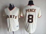 San Francisco Giants Hunter Pence #8 beige Majestic baseball Jersey