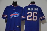 Nike Buffalo Bills #26 Devin Singletary Blue fashion Color Rush Limited Jersey