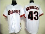 San Francisco Giants 43 Dravecky White MLB Jersey