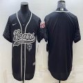 Nike Chicago Bears blank black baseball jerseys Joint name-BD