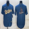 Los Angeles Dodgers Blank blue majestic baseball Jerseys-BD 03