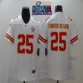 2023 Super Bowl Nike Kansas City Chiefs #25 Clyde Edwards-Helaire white Color Rush Limited Jerseys-BD