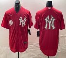 Nike New York Yankees blank red MLB baseball Jersey Joint name big logo -BD 17