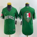 Women 2023 World Cup Mexico blank green majestic baseball jerseys (16)