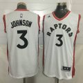 Toronto Raptors #3 Joe Johnson white Stitched NBA Jerseys