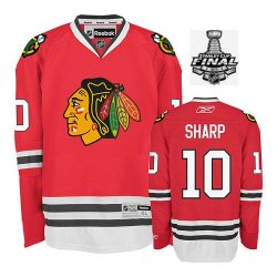 2013 NHL Stanley Cup Patrick Sharp Jersey 10 Red Home Chicago Blackhawks Jerseys