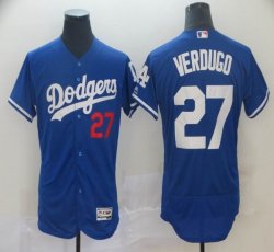 Los Angeles Dodgers #27 Alex Verdugo blue Flexbase Authentic Collection Jersey