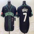 2023 World Cup Mexico #7 Julio Urias black majestic baseball jerseys 15