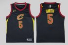 Nike Cleveland Cavaliers #5 JR Smith black nba basketball jersey-LT