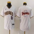 Youth Nike San Diego Padres blank white MLB Baseball jerseys 05