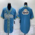 Nike San Diego Chargers skyblue baseball jerseys Joint name-BD