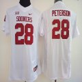 women Oklahoma Sooners #28 Adrian Peterson white College Football Jersey