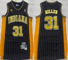 Indiana Pacers #31 Reggie Miller dark blue yellow NBA Jersey-XD