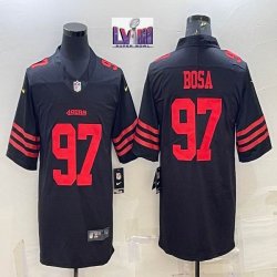 Nike 49ers #97 Nick Bosa black Color Rush Limited Jersey -BD