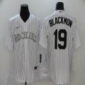 Nike Colorado Rockies #19 Blackmon white majestic baseball jersey