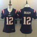 Youth New England Patriots #12 Tom Brady Nike blue Color Rush Limited Jersey