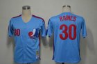 Montreal Expos #30 TIM RAINES blue throwback MLB Jersey