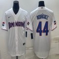 2023 World Cup Dominican Republic's #44 Alex Rodriguez white majestic baseball jerseys 07