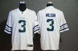 Seattle Seahawks #3 Russell Wilson Nike white Color Rush Limited Jersey with Sleeve label