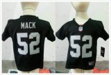 Oakland Raiders #52 Khalil Mack Black Nike Elite NFL Children Jersey