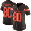 Women Cleveland Browns #80 Jarvis Landry brown Nike Color Rush Limited Jersey