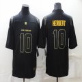 Nike Chargers #10 Justin Herbert throwback black Color Rush Limited Jersey