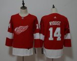 Youth Adidas Detroit Red Wings #14 Gustav Nyquist red hockey jersey