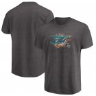 Miami Dolphins Majestic Big & Tall Fierce Intensity T-Shirt â€“ Heathered Charcoal