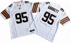 Cleveland Browns 95# Myles Garrett white Nike Vapor F.U.S.E. Limited Jersey