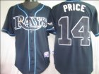 Tampa Bay Rays 14 Price Dark Blue MLB Jerseys