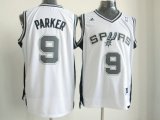 Adidas San Antonio Spurs #9 Tony Parker White NBA Revolution 30 Jerseys