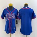 Youth Nike Buffalo Bills blue baseball jerseys Joint name-BD