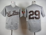 St.Louis Browns #29 Satchel Paige Heather Grey throwback mlb Jerseys