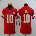 Women Nike Kansas City Chiefs #10 Hill red Color Rush Limited Jerseys