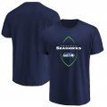 Seattle Seahawks Majestic Maximized Crew Neck T-Shirt â€“ College Navy