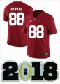 Alabama Crimson Tide #88 O.J. Howard Red College Color Rush Limited Jerseys 2018 patch