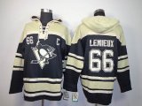 Pittsburgh Penguins #66 Mario Lemieux Black NHL Hooded Sweatshirt